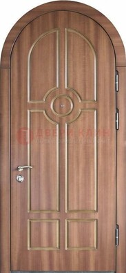 Арочная дверь с отделкой массивом ДА-35 в Щербинке