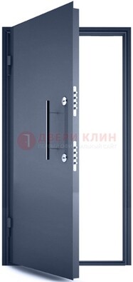 Черная металлическая бронированная дверь ДБ-1 в Щербинке