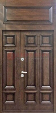 Классическая входная дверь с верхней фрамугой ДФГ-15 в Щербинке