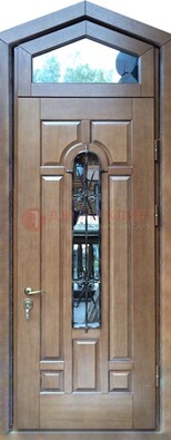 Железная дверь Винорит с фрамугой для частного дома ДФГ-34 в Щербинке