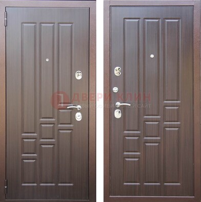 Теплая металлическая дверь с МДФ с двух сторон ДМ-80 в Курске