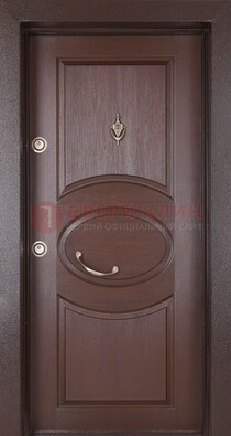 Железная дверь с массивом дуба в стиле классика ДМД-55 в Щербинке