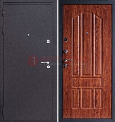 Темная стальная дверь с порошковым напылением ДП-188 в Щербинке