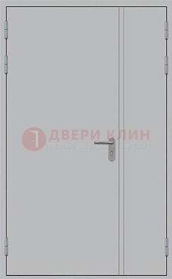 Белая противопожарная двупольная дверь ДПМ-02/30 в Щербинке
