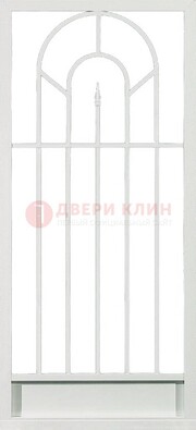Стальная решетчатая дверь в белом цвете с пикой ДР-11 в Щербинке
