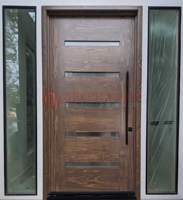 Железная дверь с виноритом и фрамугами ДВТ-189 в Щербинке