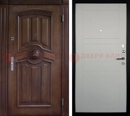 Темная входная дверь с виноритом ДВТ-216 в Щербинке