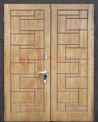Светло-коричневая стальная дверь с виноритом ДВТ-245 в Щербинке